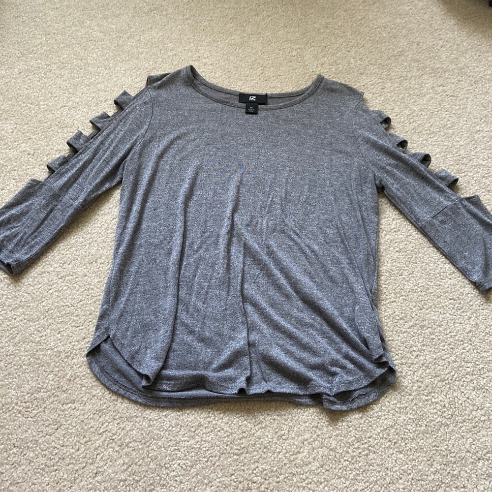 grey long sleeve
